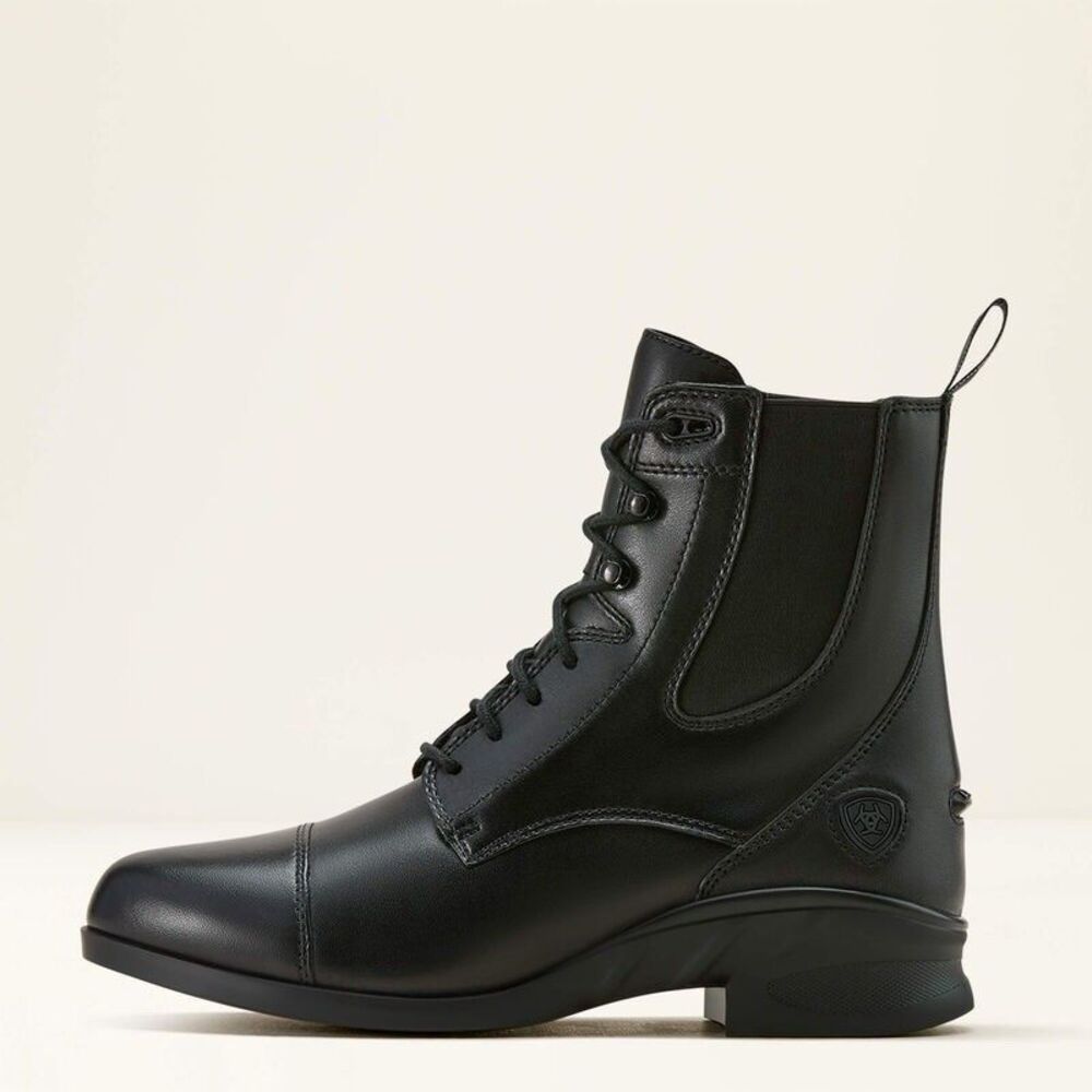Ariat Boots Womens 8.5 B Black Heritage IV Paddock Ridding Boots Combat Leather